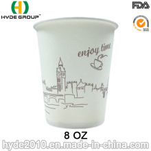 8 oz Einweg Kaffee Pappbecher mit eigenem Logo (8oz-14)